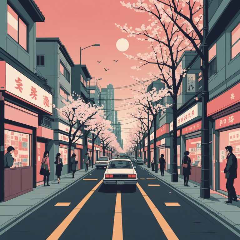 A vibrant and energetic instrumental track that captures the bustling energy and spirited essence of modern tokyo. Light, playful synthesizers create a vivid soundscape that reflects the joy and colorfulness of japan's metropolis in spring.