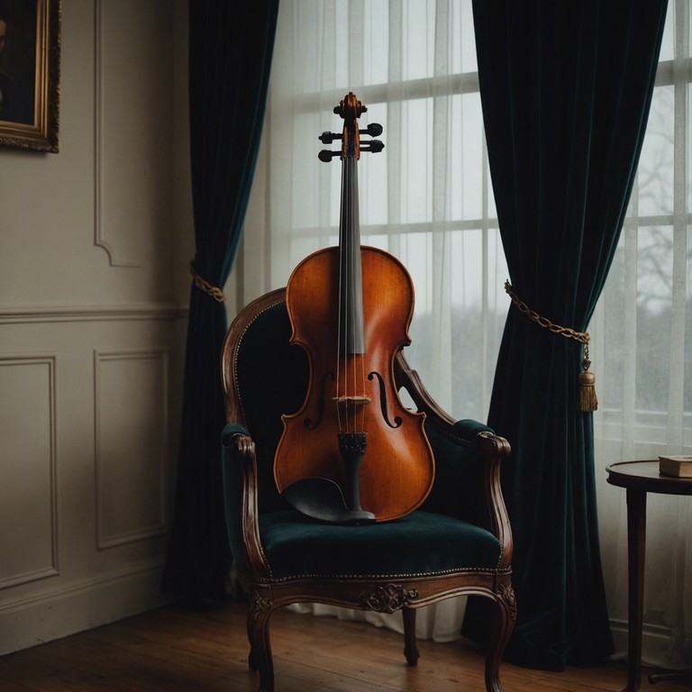 A seamless blend of emotive violin harmonies with a serene orchestral backdrop captures a feeling of refined sadness, perfect for contemplative moments.