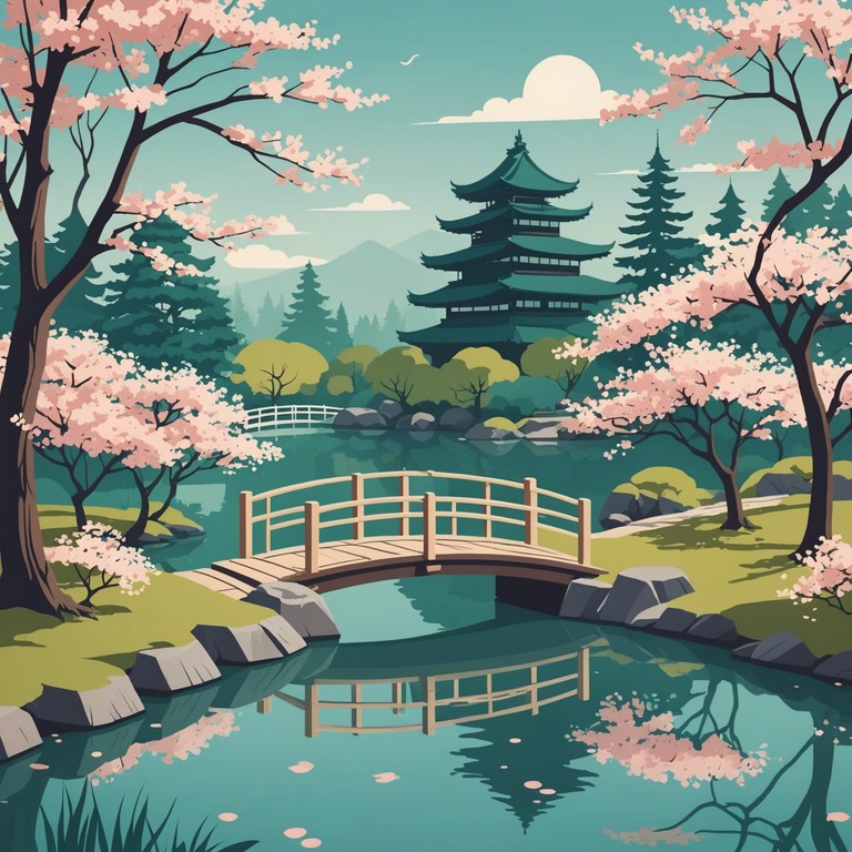 This piece embodies the serene beauty of a traditional japanese garden during cherry blossom season. Gentle and contemplative, it's designed to transport listeners to a peaceful place where nature's delicate balance and ancient beauty foretell stories of life, rebirth, and contemplation. The music is a minimalist interpretation, using traditional japanese instrumentation to enhance its authentic feel, making it perfect for anime scenes depicting self discovery or tender moments amidst springtime blooms.