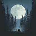 haunting melodies from ancient rites echoing through darkness.
