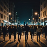 dancing through retro cityscapes