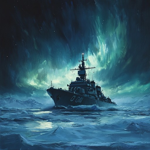 An evocative instrumental piece that captures the grandeur and mystery of the russian navy navigating the icy waters of the northern seas. Combining traditional russian melodies with modern orchestration, the composition takes listeners on a voyage through time, reflecting the bravery and resilience of sailors facing the vast and unforgiving arctic expanse.