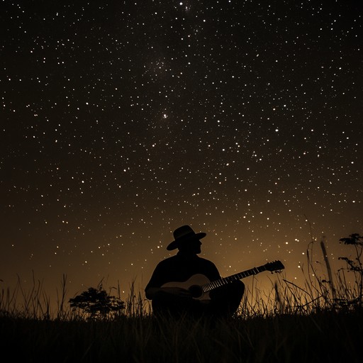 An instrumental sertanejo piece featuring heartfelt guitar melodies that evoke the yearning of distant love amidst the serene brazilian countryside under a starlit sky