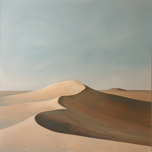 An expansive ethnic melody inspired by middle eastern desert sands. The composition gradually builds tension with rhythmic percussive elements and a soulful oud as the lead instrument, representing the journey towards liberation. Soft whispers of wind instruments add a layer of mystical allure, creating an otherworldly ambiance. The dynamic shifts to intense crescendos mirror the struggle and eventual triumph in an open landscape, invoking a sense of freedom and vast possibilities.