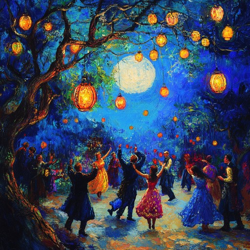 This spirited instrumental waltz combines the grace of viennese tradition with the vibrant energy of celtic folk music. The violin leads the dance with swirling melodies, evoking images of twilight festivities under lantern light, where joy and movement are endless.