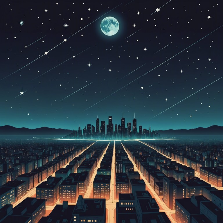 An evocative track that captures the essence of a car chase in a neon lit cityscape at night. The electric piano intertwines with deep bass and rhythmic beats to form an intense soundscape that's both haunting and invigorating. It’s the perfect companion for tales of the nocturnal city life.