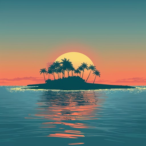 Soft, warm melodies inspired by a peaceful sunset on a tranquil tropical island, with gentle waves lapping against the shore and the sweet sound of a breeze rustling through palm trees. Perfect for unwinding and finding your inner peace.