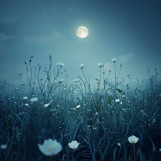 A soothing symphonic piece that uses gentle woodwinds, lush strings, and calming harps to evoke the peacefulness of a moonlit meadow. The light harmonies and serene dynamics invite listeners to relax and let their minds wander to a place of natural beauty and calmness.