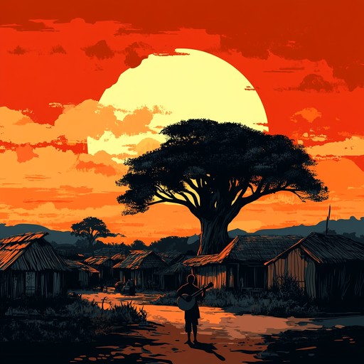 A soothing instrumental piece featuring kora melodies that transport listeners to a serene countryside, celebrating the warmth of home and cultural heritage