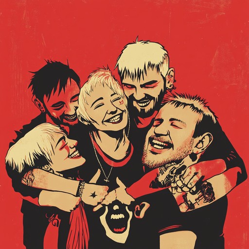 A unique punk composition blending relentless hardcore beats with sweet, tender sections, evoking a nostalgic sense of youthful rebellion and warm memory.