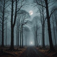 eerie atmospheres melding within silent shadows.