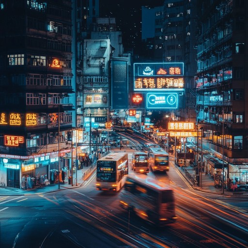 Imagine a bustling cityscape at night, illuminated by neon lights and alive with the energizing beats of contemporary electronic music. The composition captures the essence of youthful exuberance and urban exploration, propelled by crisp, pulsating rhythms.