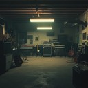 a raw instrumental capturing loneliness in an empty garage