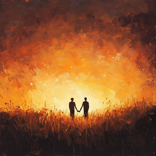 An instrumental piece that combines the warmth of acoustic guitar with the gentle sway of bossa nova rhythms, creating a serene and uplifting atmosphere that encapsulates the exhilaration and joy of new romance. The composition unfolds gracefully, with delicate strings and understated percussion enhancing the melody, painting a picture of two hearts entwined amidst sunlit landscapes.