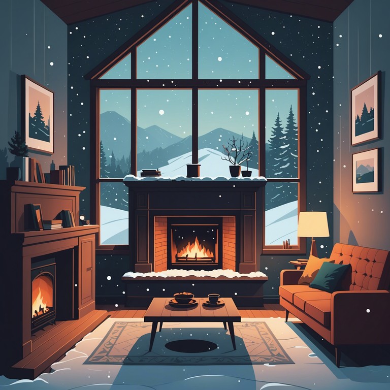 Inspired by a snowy evening, this track features gentle, flowing melodies that encapsulate the serenity and joy of winter holidays. The composition brings forward the image of soft snow falling quietly outside a cozy home, ideal for a night tucked by the fireplace.