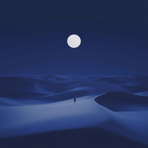 This instrumental track weaves dark, exotic melodies evoking the enigmatic ambiance of moonlit deserts, blending haunting rhythms with ethereal tones to transport listeners to a mysterious landscape