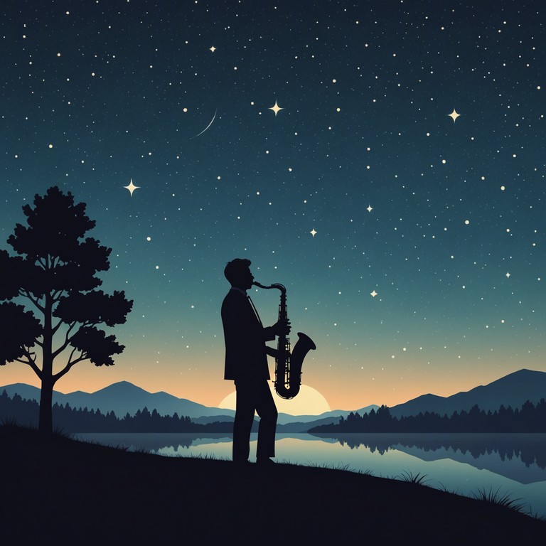 An evocative piece that captures the essence of a peaceful, magical night under a clear sky, highlighted by a soul stirring saxophone melody that resonates with calmness and introspection. This composition takes the listener on a gentle journey through the tranquility of the late hours, inviting moments of reflection and serenity.