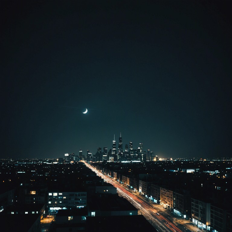 In the heart of the night where eerie tones meld with the rapid and intense rhythms of drum and bass, a musical soundscape emerges that challenges the boundary between excitement and fear. This track incorporates haunting melodies played on a synthesizer to underscore a feeling of suspense and intrigue, perfectly fit for a mysterious late night adventure.