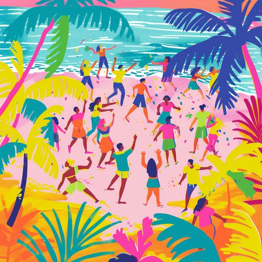 An energetic and bright instrumental piece that features infectious melodies and lively rhythms. The cheerful sounds of synthesizers and playful beats create an atmosphere perfect for dancing or a joyful day out.