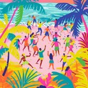 upbeat instrumental track, perfect for summer parties.