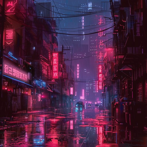 Dive into a vibrant cyberpunk world where high energy beats and futuristic digital soundscapes create an electrifying atmosphere. Pulsing synths and driving basslines guide you through neon lit streets, evoking a sense of excitement and adventure in a sprawling cyber metropolis.