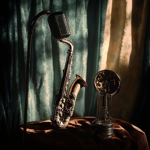 An instrumental piece that blends smooth jazz noir melodies with a mysterious atmosphere, carried by a sultry saxophone that evokes hidden desires and midnight encounters in a dimly lit lounge.