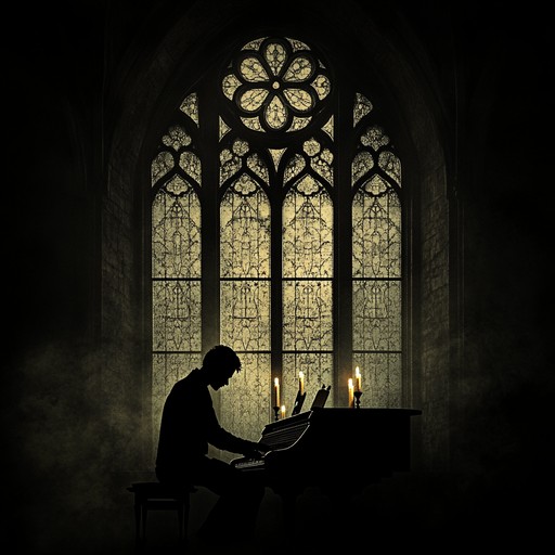 An elaborate instrumental blending dark baroque harmonies with haunting harpsichord melodies, evoking an atmosphere of melancholy and mystery reminiscent of candlelit chambers and ancient cathedrals.