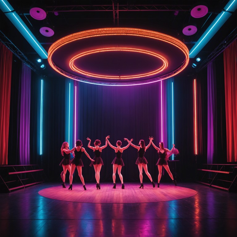 This composition breathes life into the classic cabaret style, blending playful piano melodies with a robust brass section that captures the essence of a vibrant night out in a bustling city cabaret. The music sways between high energy bursts and captivating, joyful moments, invoking the imagery of dances and laughter filled halls.