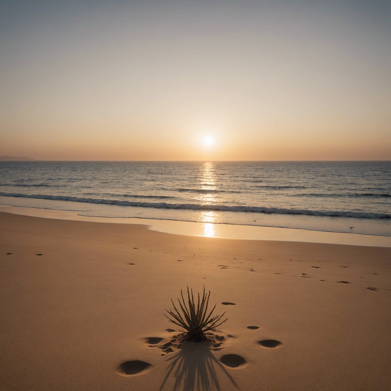 An evocative blend of middle eastern melodies and soothing oceanic sounds, this track captures the haunting beauty of desert solitude meeting the expansive, tranquil sea. The piece uses traditional ney flutes to weave a soundscape that feels both ancient and timeless, evoking a journey across vast landscapes where arid sands meet the cool, embracing arms of the sea