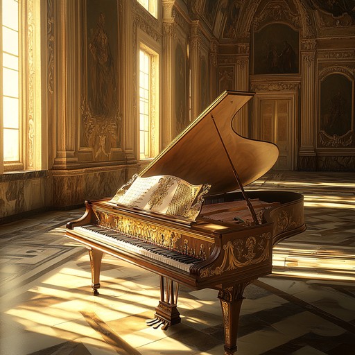 An instrumental baroque composition that weaves intricate melodies to evoke feelings of hope and inspiration, using harpsichord arrangements reminiscent of the high baroque era to uplift the listener's spirit.