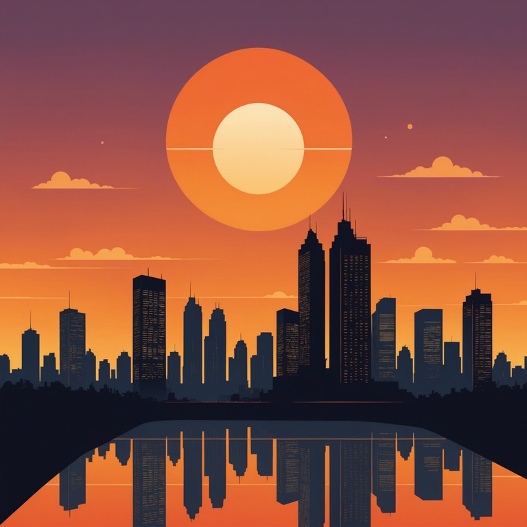 This track blends the rhythmic charm of reggae with the pulsing energy of the city's nightlife. Opening with a resonant bassline paired with gentle, echoed drum beats, it transitions into a tapestry of street sounds and subdued horns that capture the essence of a city winding down at sunset. The melody, carried by a melodica, paints a picture of an urban landscape bathed in the colors of dusk, vibrant yet soothing.