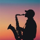 melancholic instrumental blending swing rhythms with soulful sax lines