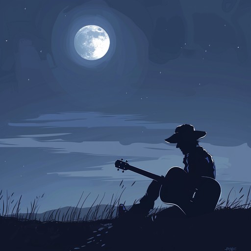 The track combines the iconic western guitar sound with an ambient, sultry undertone, creating an enchanting atmosphere perfect for a moonlit desert scene.