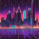 an energetic synthwave instrumental evoking a bold 80s aesthetic.