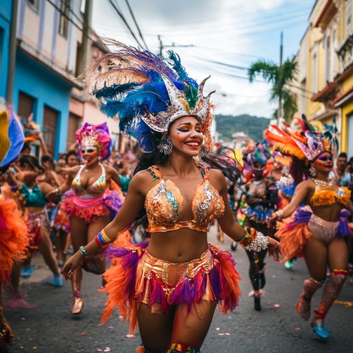 This instrumental track immerses listeners in a lively carnival, featuring driving batucada rhythms, vibrant trumpet melodies, and dynamic percussion that inspire confidence and joy. It paints a vivid picture of colorful parades, dancing crowds, and the exuberant spirit of festivity.