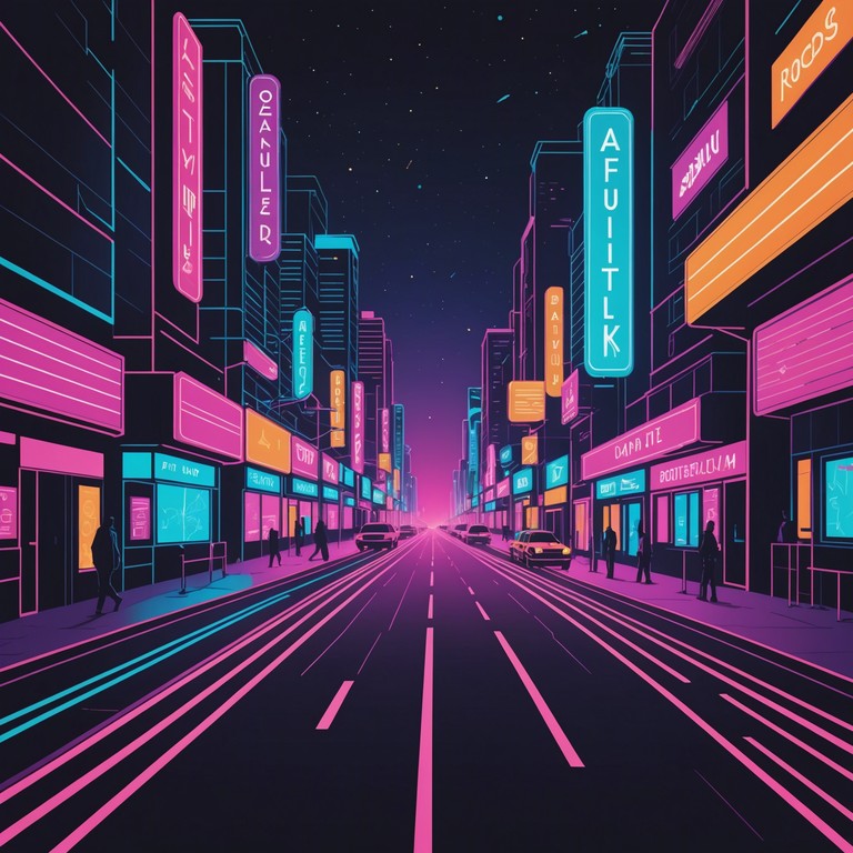 This alternate version combines dynamic beats and vibrant synthesizer melodies that capture the essence of a bustling cityscape at night, reflecting the pulse of the city with every note.