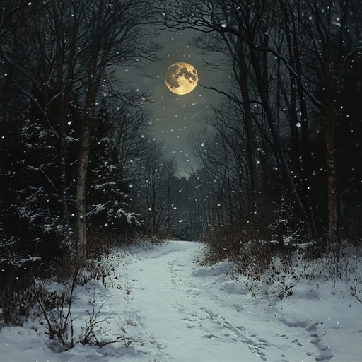 An instrumental holiday piece evoking a brooding atmosphere, blending traditional christmas melodies with dark, reflective undertones. The composition conveys the melancholy beauty of winter nights, infused with a sense of nostalgia and introspection. Perfect for a contemplative, yet festive mood.