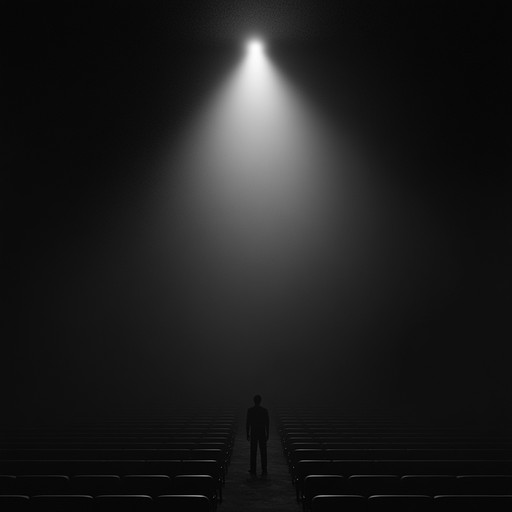 A haunting instrumental piece that delves into the clandestine whispers and unseen forces lurking behind the scenes of broadway's grand performances. The music combines ominous tones with unsettling rhythms to create an atmosphere of intrigue and foreboding, enveloping the listener in a world where nothing is as it seems.