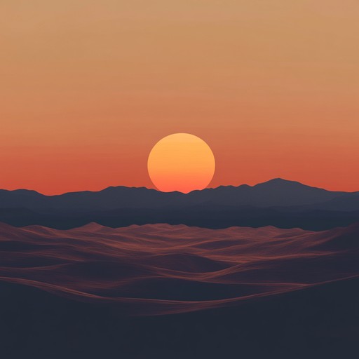 **a peaceful blend of hand drums, synth pads, and ethereal flutes crafting a meditative, tranquil atmosphere reminiscent of a warm desert sunset and spiritual contemplation.**