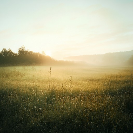 A tender and minimalist instrumental piece featuring soft, flowing melodies on the piano, evoking a peaceful and tranquil scene of nature at dawn. Delicate and unobtrusive, the composition allows listeners to relax and unwind, taking a moment to breathe in serenity.