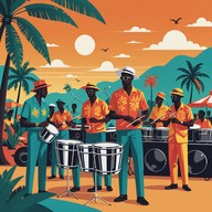 fiery melodies on tropical rhythm