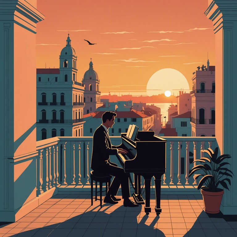 Immerse yourself in the deep emotional layers of cuban music as 'echoes of old cuba' guides you through an introspective journey. This version relies on a lighter piano touch that captures the essence of a serene havana sunset, allowing you to reflect on the nostalgic beauty of times past while enjoying the soft sway of salsa rhythms.