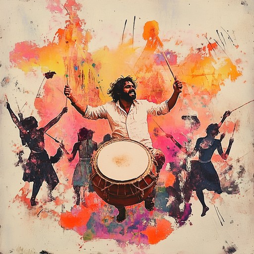 Danceable bhangra dhol beats are enriched with whimsical and quirky sound effects, forming a lively yet fantastical composition perfect for celebrations.