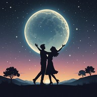 reflective tango under starlit sky