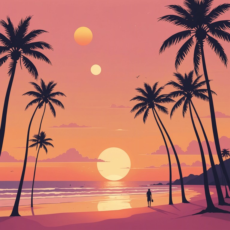 This tranquil bossa nova track captures the essence of a serene sunset on a bustling brazilian beachfront, where the calming rhythms align with the sea's gentle waves, providing a perfect backdrop for evening relaxation.