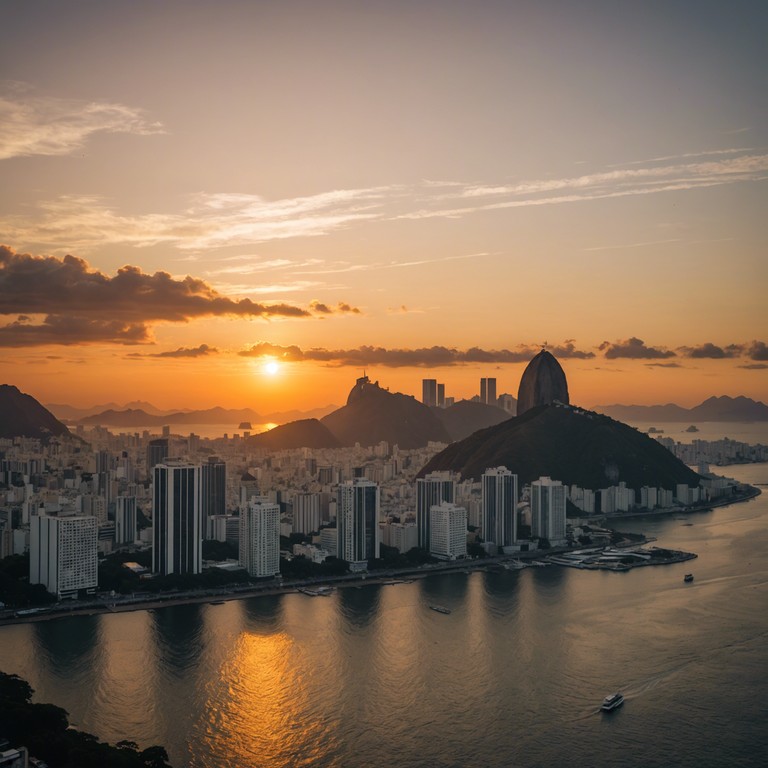 This track revisits the classic essence of bossa nova, incorporating modern smooth jazz elements under a sunset samba theme. Expect a lush, harmonic convergence that soothes and intrigues, perfectly capturing the sound of an evening under the rio sky.