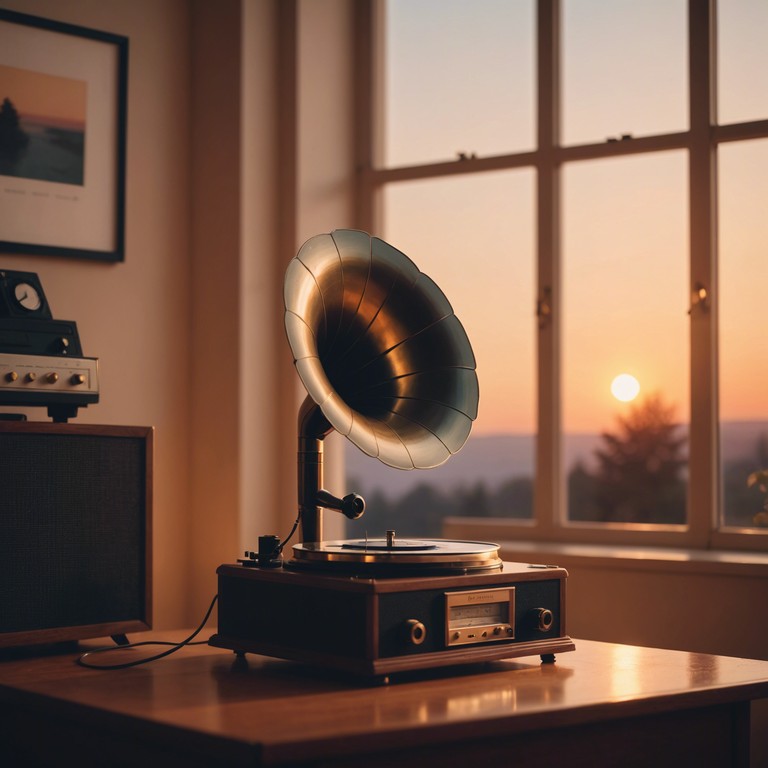 Soft and gentle piano melodies bathed in nostalgia, designed to transport the listener back to a simpler, peaceful time framed in the ambiance of the 50s serenity.