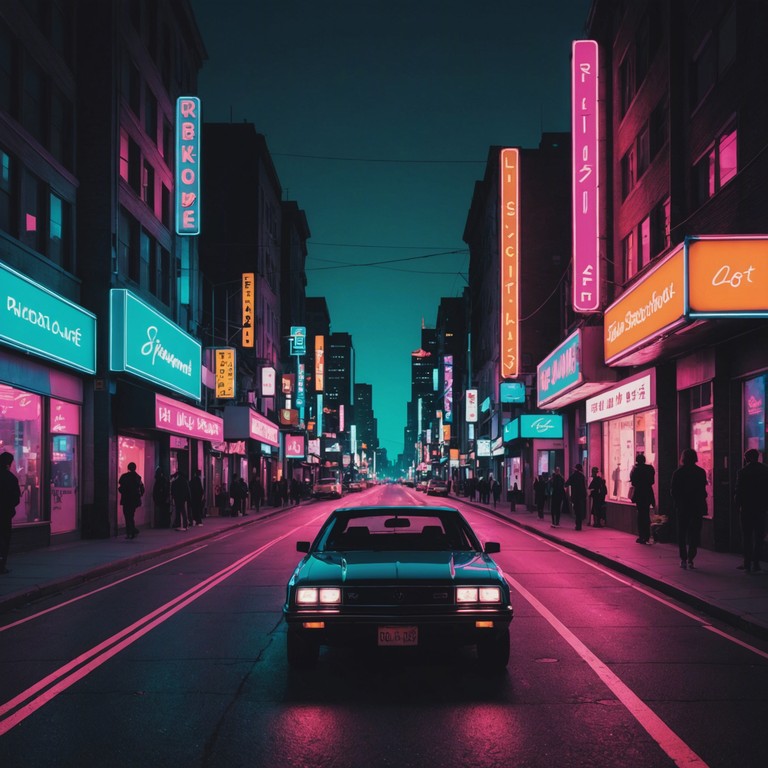 Imagine cruising down a neon lit city in the future where synth waves and hip hop beats blend perfectly to create a soundscape that mimics the pulse of urban life. This track features a dynamic interaction between electronic synths and traditional hip hop rhythms, evoking a sense of movement and night time adventure.