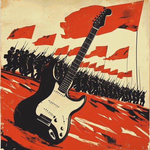 A bold rock anthem that combines traditional and modern sounds to create an intense atmosphere of rebellion and patriotism. Featuring forceful guitar riffs and energetic drumbeats, it captures the fight for freedom and unity. The driving melody empowers and ignites a strong sense of defiant national pride.