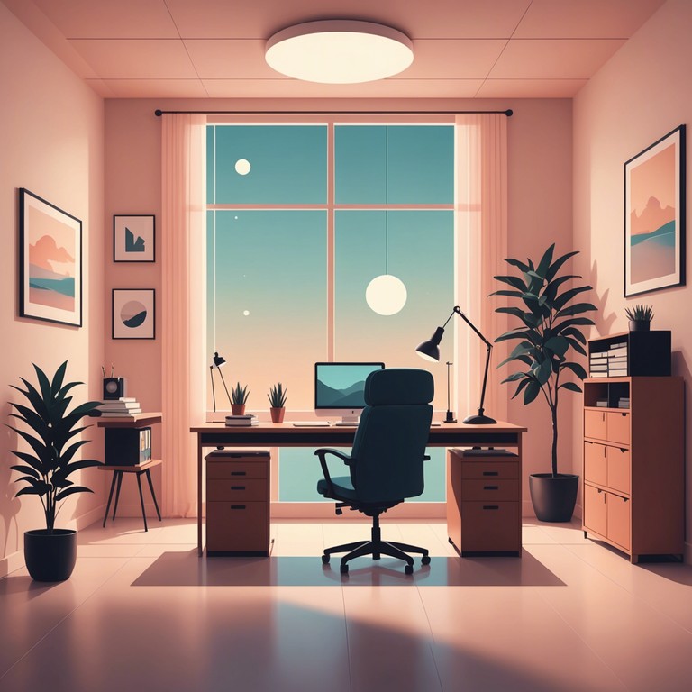 This instrumental piece is designed to enhance focus and productivity in the corporate workspace. Featuring a deep, meditative blend of ethereal synth layers and gentle percussive rhythms, it creates an auditory backdrop conducive to critical thinking and efficient work. The song progressively unfolds, providing a sense of calmness that permeates the environment, encouraging a harmonious and stress free workplace atmosphere.